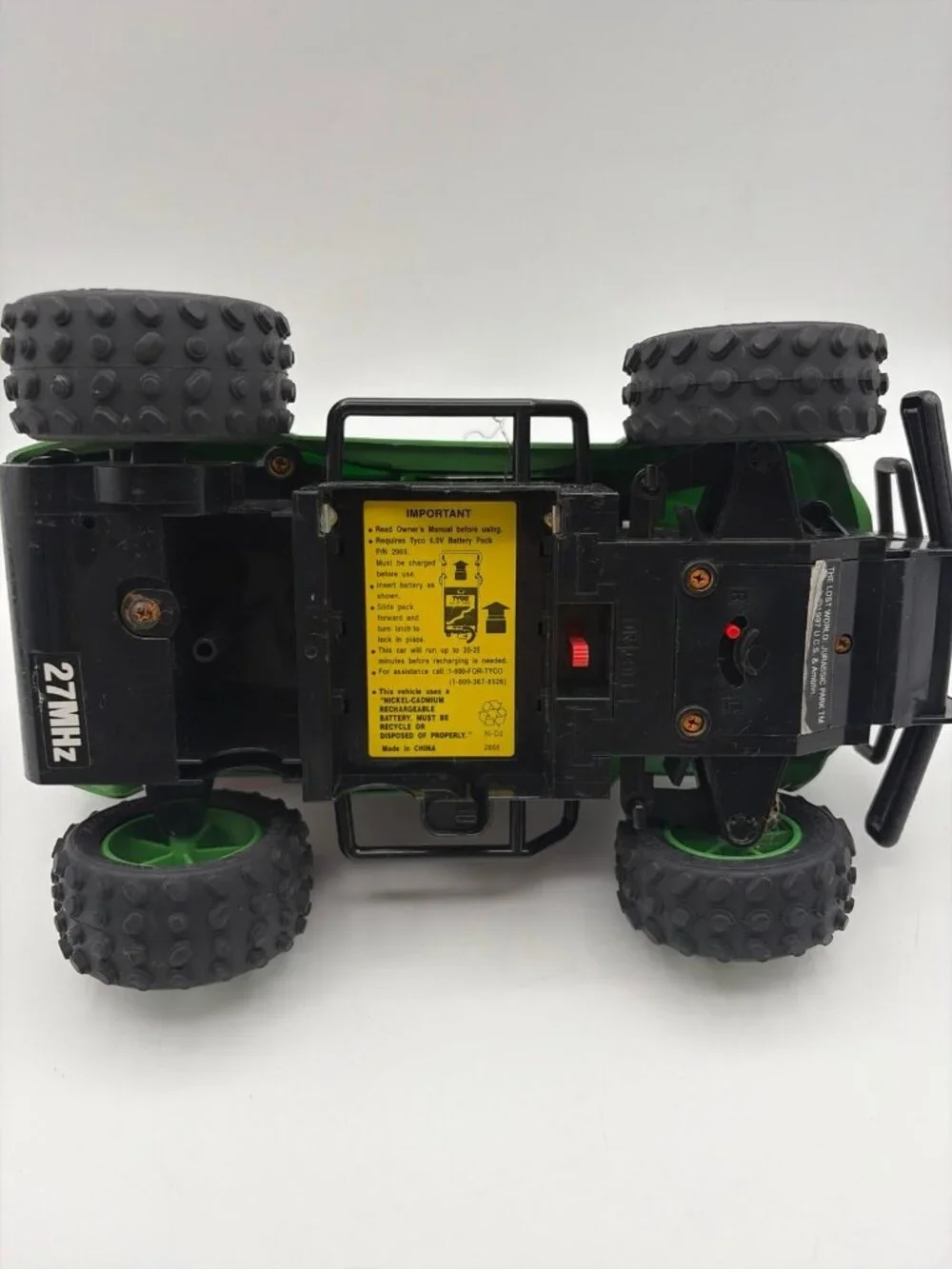 Tyco Jurassic Park Lost World RC 6.0 Jet Turbo Remote Control Car Untested